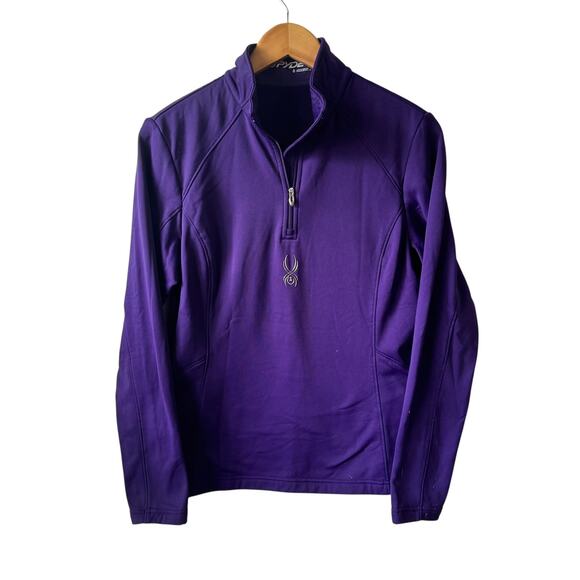 Spyder Sweater Women 8 Purple Sweatshirt Walking Active Gym Fall Athleisure Top - Picture 1 of 12